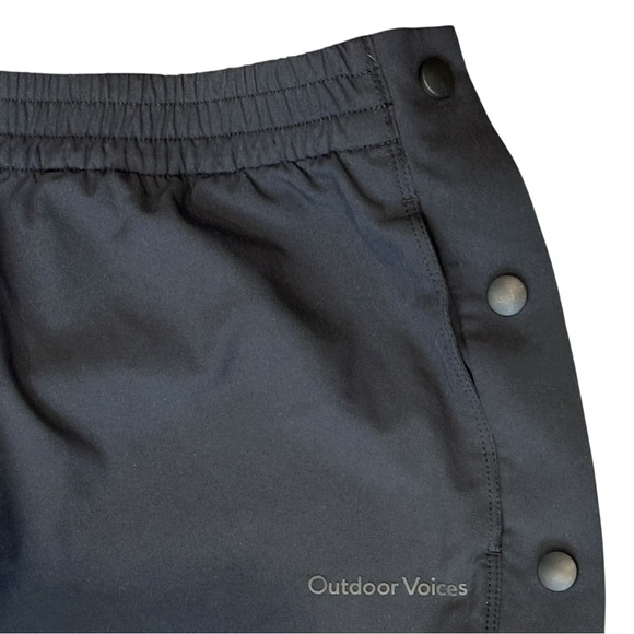 Outdoor Voices High Stride Wide Leg Tear-Away Track Pants Black Women’s Small - Picture 5 of 6